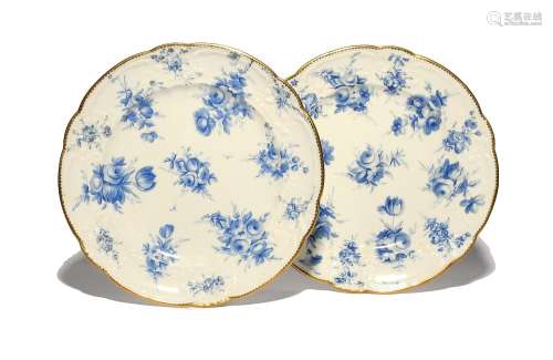 A good pair of Nantgarw dessert plates c.1818-20, London-dec...