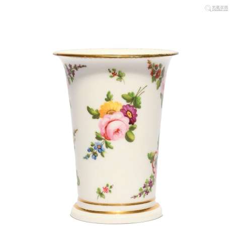 A Swansea spill vase c.1815-17, of flared trumpet form, pain...