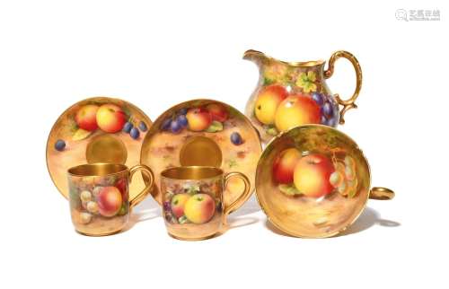 A small group of Royal Worcester teawares date codes for 192...