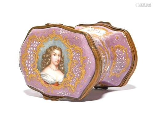 A Samson enamel double-ended box late 19th century, painted ...
