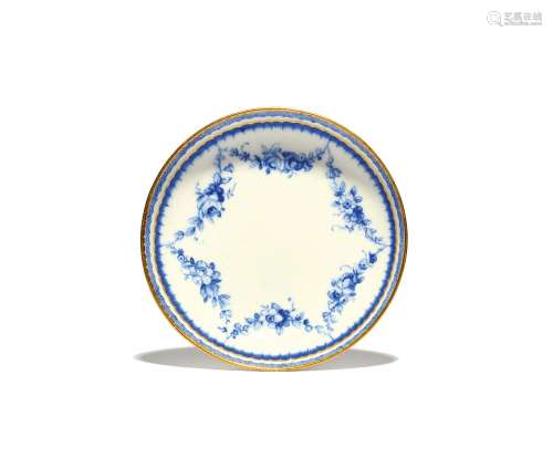 A Sèvres saucer (soucoupe) c.1770, painted possibly by Jean-...
