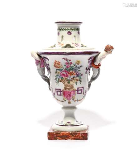 An Italian porcelain pot pourri vase c.1790-1800, probably L...