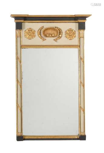A GILTWOOD WALL MIRROR IN 18TH CENTURY STYLE
