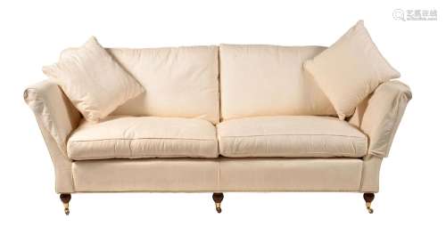 AN UPHOLSTERED SOFA