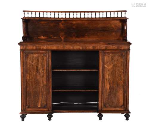 【Y】A WILLIAM IV ROSEWOOD SIDE CABINET