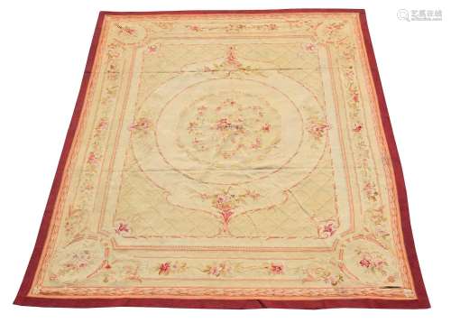 A FRENCH AUBUSSON RUG