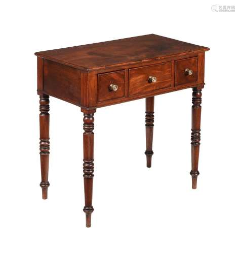 A REGENCY MAHOGANY SIDE TABLE