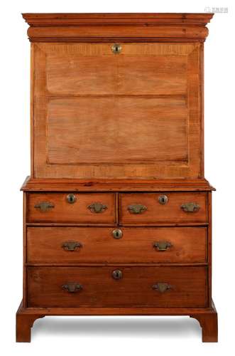 A WALNUT SECRETAIRE