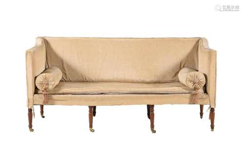 A GEORGE III MAHOGANY SOFA