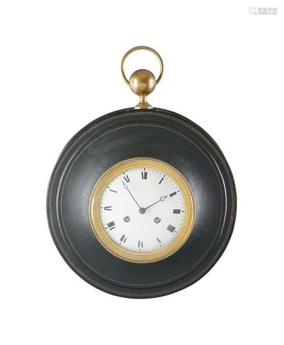 A FRENCH TOLEPIENTE WALL CLOCK