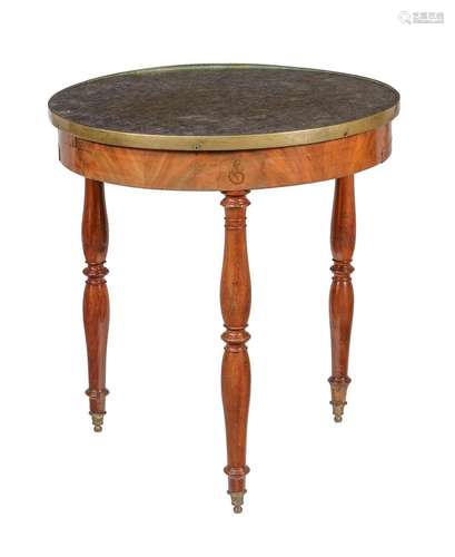 A FRENCH MAHOGANY GUERIDON TABLE