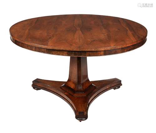 【Y】A GEORGE IV ROSEWOOD CENTRE TABLE