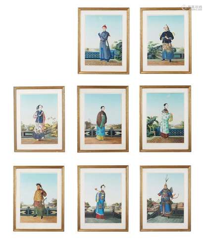 A SET OF EIGHT PHOTOGRAPHIC PRINTS20TH CENTURYComprising of ...