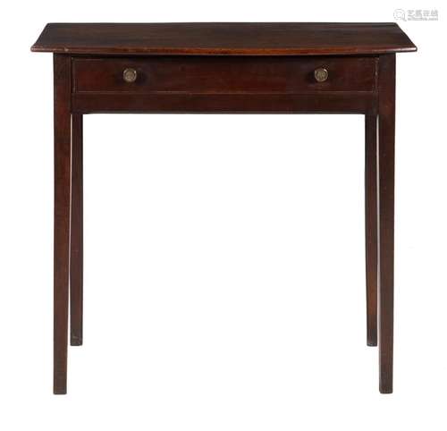 A GEORGE III MAHOGANY SIDE TABLE