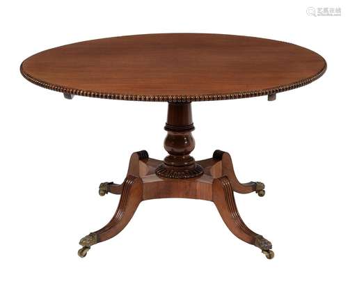 A REGENCY MAHOGANY CENTRE TABLE PROBABLY SCOTTISH