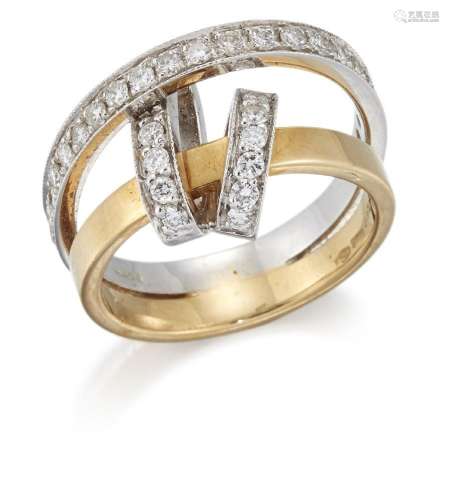 Kiki McDonough, a diamond abstract design ring, by Kiki McDo...