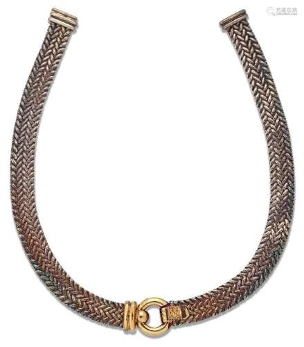 Hermes, a silver and gold collar necklace, by Hermes, the he...