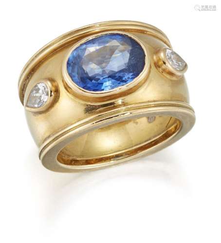 Theo Fennell, a sapphire and diamond ring, by Theo Fennell, ...