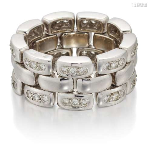 Chaumet, a flexible diamond ring by Chaumet, of flexible bri...