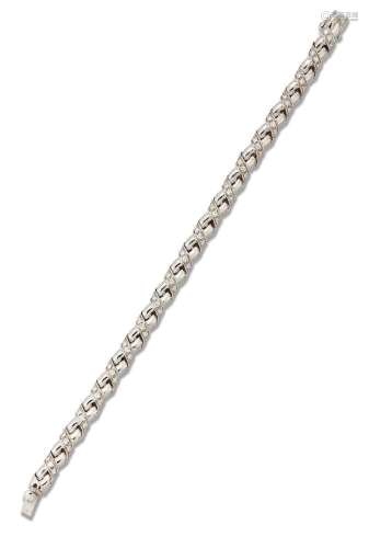 Chaumet, a diamond bracelet, by Chaumet, of twisted design a...