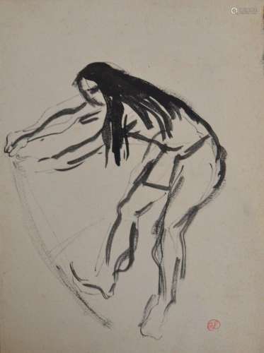 Jean LAUNOIS (1898-1942)<br />
Ka bandant son arc<br />
Lavi...