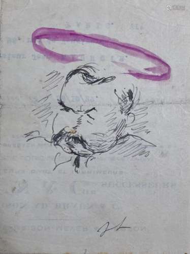 Jean LAUNOIS (1898-1942)<br />
Etude de personnage<br />
Enc...