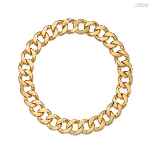 Verdura . Gold 'Curb-Link' Necklace.