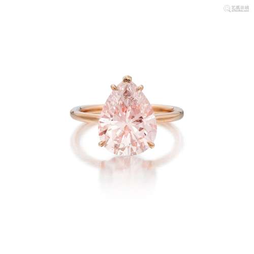 Light Pink Diamond Ring . Light Pink Diamond Ring.