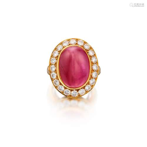 Van Cleef & Arpels . Ruby and Diamond Ring.