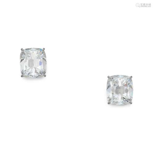 Pair of Diamond Studs . Pair of Diamond Studs.