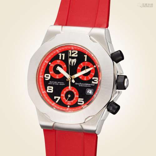 Technomarine . A stainless steel chronograph wristwatch with...