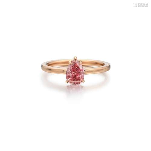 Fancy Intense Pink Diamond Ring . Fancy Intense Pink Diamond...