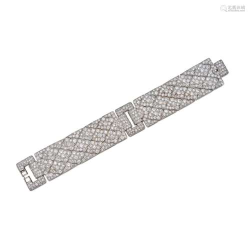 Cartier . Diamond Bracelet, France.