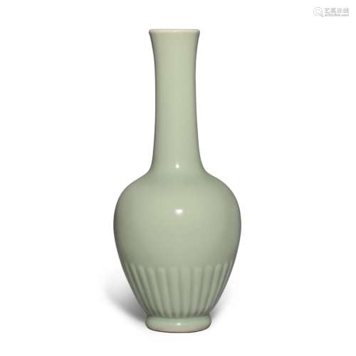 A rare celadon-glazed 'chrysanthemum' bottle vase, Mark and ...