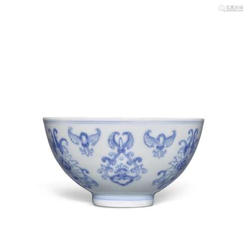 A blue and white 'lotus' bowl, Mark and period of Yongzheng ...