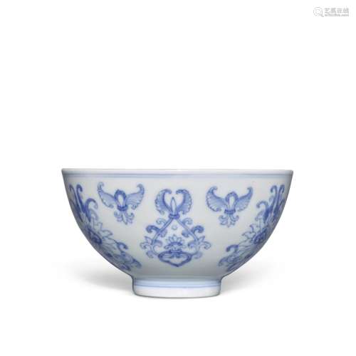 A blue and white 'lotus' bowl, Mark and period of Yongzheng ...