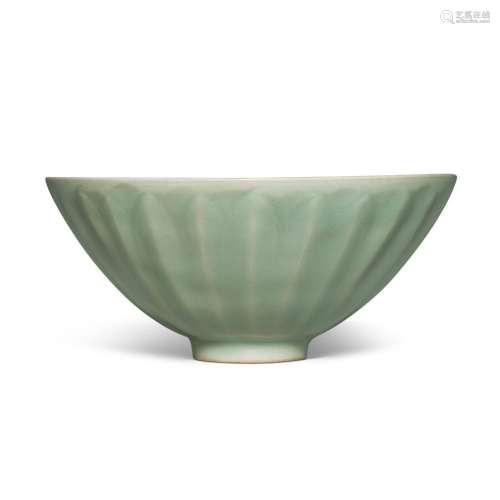 A 'Longquan' celadon-glazed 'lotus' bowl, Southern Song dyna...