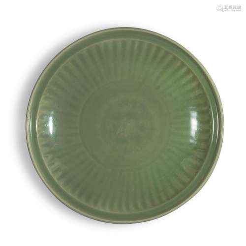 A large 'Longquan' celadon-glazed dish, Early Ming dynasty |...