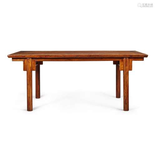 A large 'jumu' recessed-leg painting table (Huazhuo), Qing d...