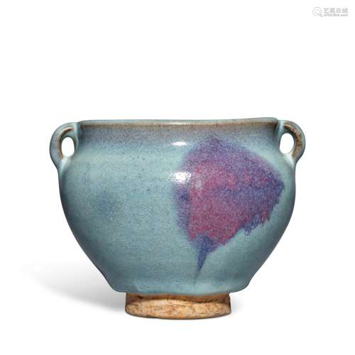 A purple-splashed 'Jun' handled jar, Northern Song - Yuan dy...