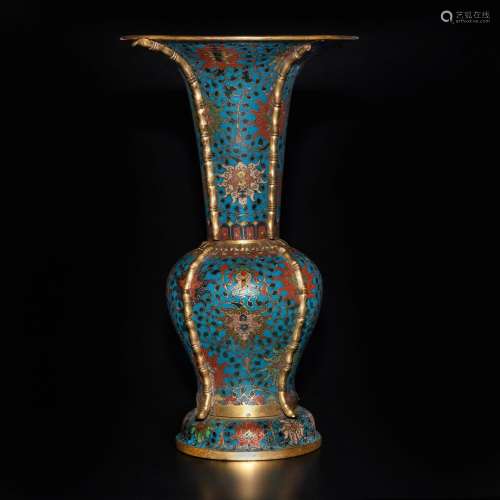 A large cloisonné enamel yenyen vase, Ming dynasty, 17th cen...