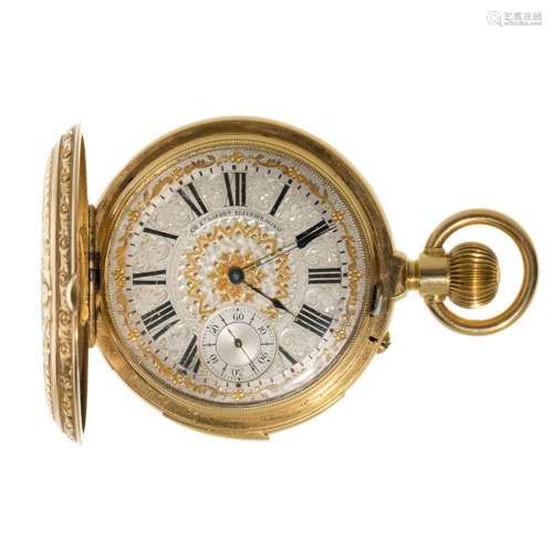 Sabonette watch in 18K yellow gold. CH. E D. LARDET ELEURIER...
