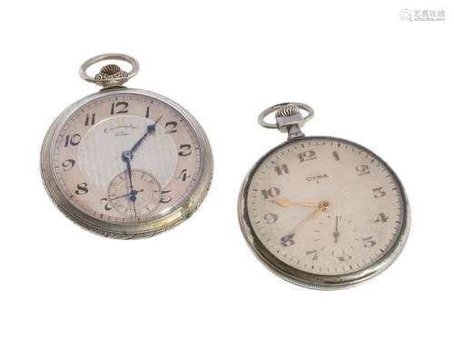 Set comprising a CYMA pocket watch and a TITAN chronometer w...