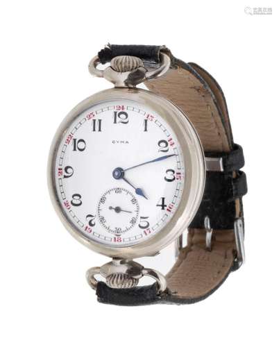 CYMA pocket watch adapted as a gentleman`s wristwatch, late ...