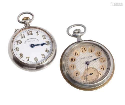 Pair of 19th century pocket watches, one BRILLANT WATCH and ...