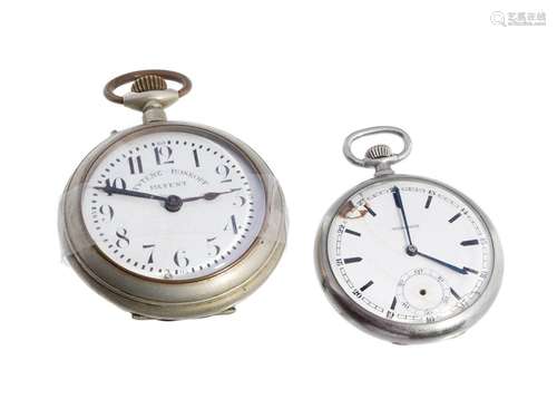 Set comprising two pocket watches, a late 19th century ROSKO...