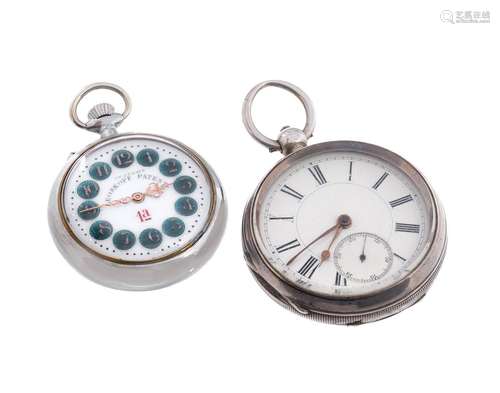 Set of two pocket watches from the late 19th century:- ROSKO...