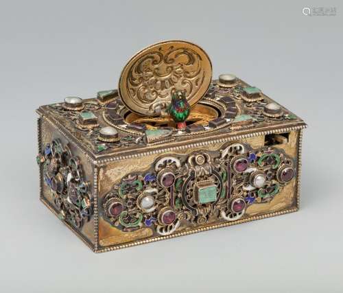 Music box with automaton, after 17th century models; late 19...