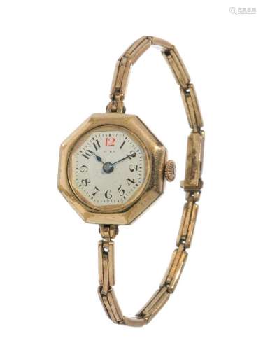 FIRN ladies wristwatch. First half of the 20th century. Octa...