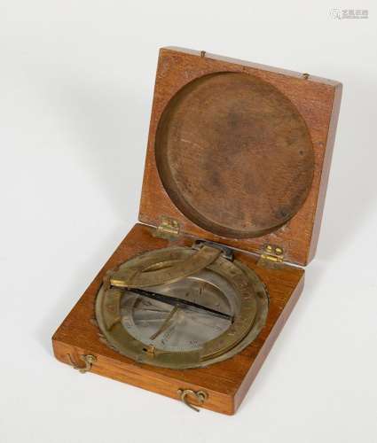 Maritime compass; 19th century.Carved wood and gilt metal.In...